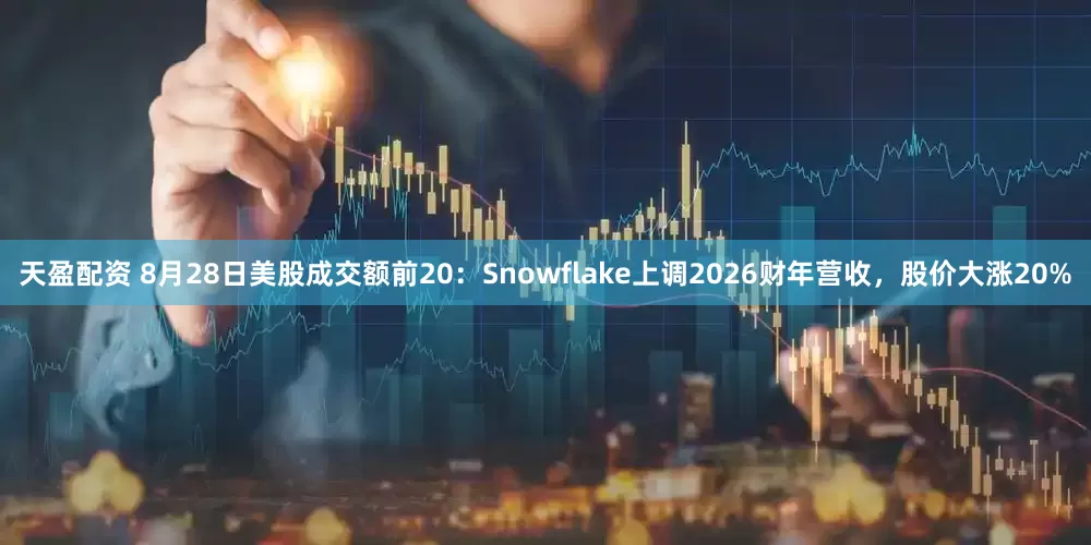 天盈配资 8月28日美股成交额前20：Snowflake上调2026财年营收，股价大涨20%
