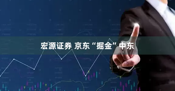 宏源证券 京东“掘金”中东