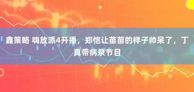 鑫策略 嗨放派4开播,郑恺让苗苗的样子帅呆了,丁真带病录节目